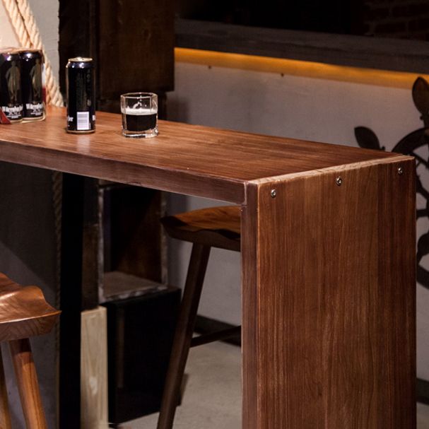 長方形のバーテーブルセットモダンな1/2/3ピースソリッドウッドカウンターの高さセット