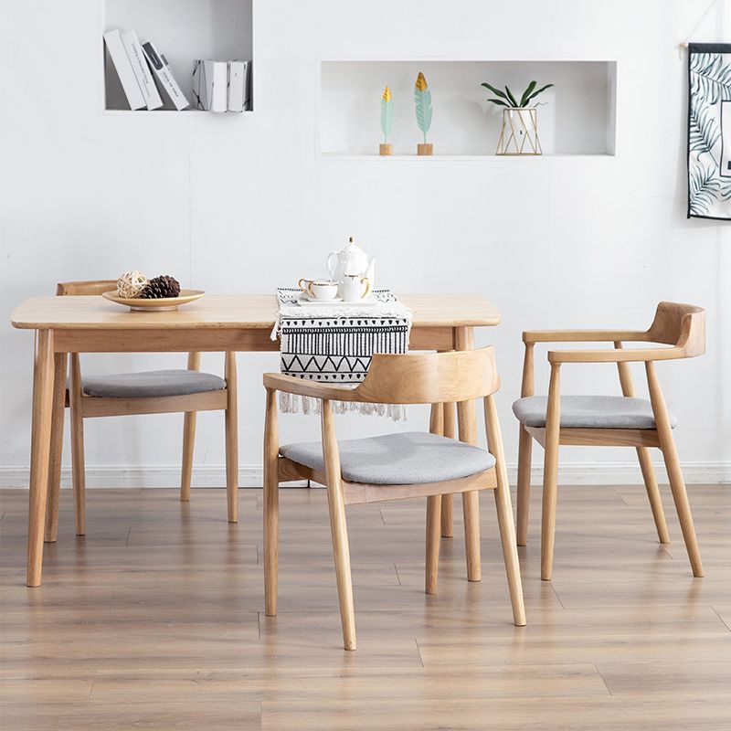 Solid Wood Contemporary Style Indoor Chair Open Back Dining Side Chairs Clearhalo ' kitchen&dining_furn' 'Dining Chairs' 'Dining Tables & Seating' 'dining_chair' 'furn' 'furn_dining_chair' 'Furniture' 'furniture_dining_chair' 'Kitchen & Dining Furniture' 'kitchen' 1200x1200_ec777e74-7055-40a7-9b90-fc99df467375