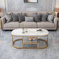Fram Base Cocktail Table Shelf Included Oval Stone Coffee Table Clearhalo 'Coffee & Accent Tables' 'Coffee Tables' 'coffee_tables' 'furn' 'furn_coffee_tables' 'Furniture' 'Living Room Furniture' 1200x1200_ec7857fc-b384-4692-b774-64aa29f26f73