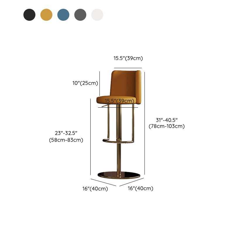 Taburete de barra de barra industrial Taburete de barra baja para la barra de la espalda para el hogar