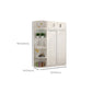 Modern White Wood Frame Wardrobe Freestanding Wardrobe with Soft Close Doors
