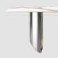 Luxury Double Pedestal Dining Table Sintered Stone Fixed Home Desk
