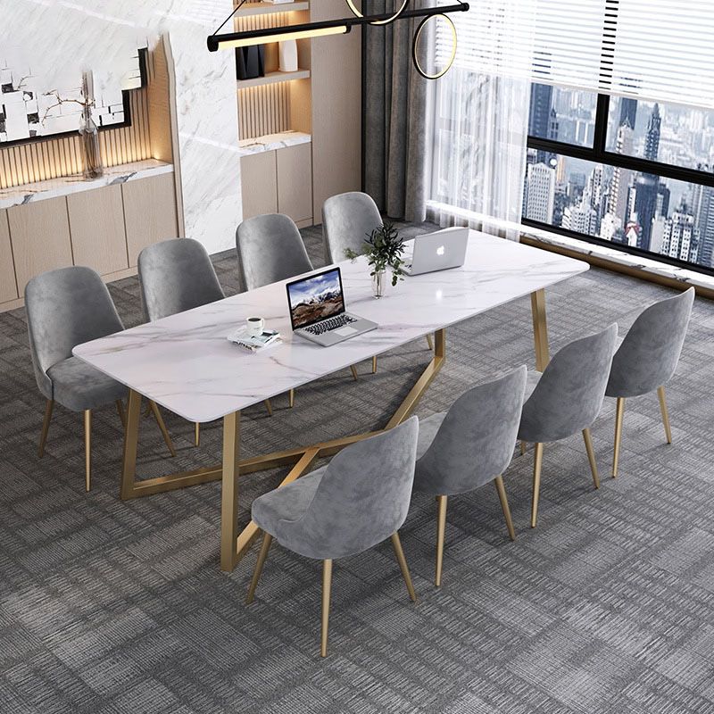 Moderne stijl kantoor schrijfbureau rechthoekige schroefschrijfbureau