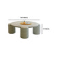 Scandinavian Round Wood Coffee Table with 4 Legs Coffee Table in White Clearhalo 'Coffee & Accent Tables' 'Coffee Tables' 'coffee_tables' 'furn' 'furn_coffee_tables' 'Furniture' 'Living Room Furniture' 1200x1200_ec7b1be6-89dc-4fbc-a910-e4ef8c4ec7ec
