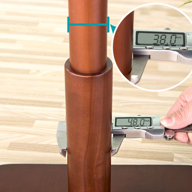 Árbol de salón independiente moderno, 69 "Tuber de madera maciza de madera con gancho de madera