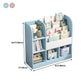 Closed Wooden Bookshelf Modern Home Living Room Square Bookcase