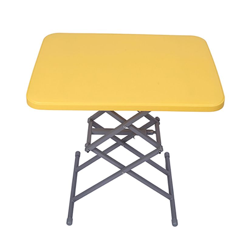 Bureau d'écriture en plastique contemporain pliant bureau de bureau à domicile rectangulaire