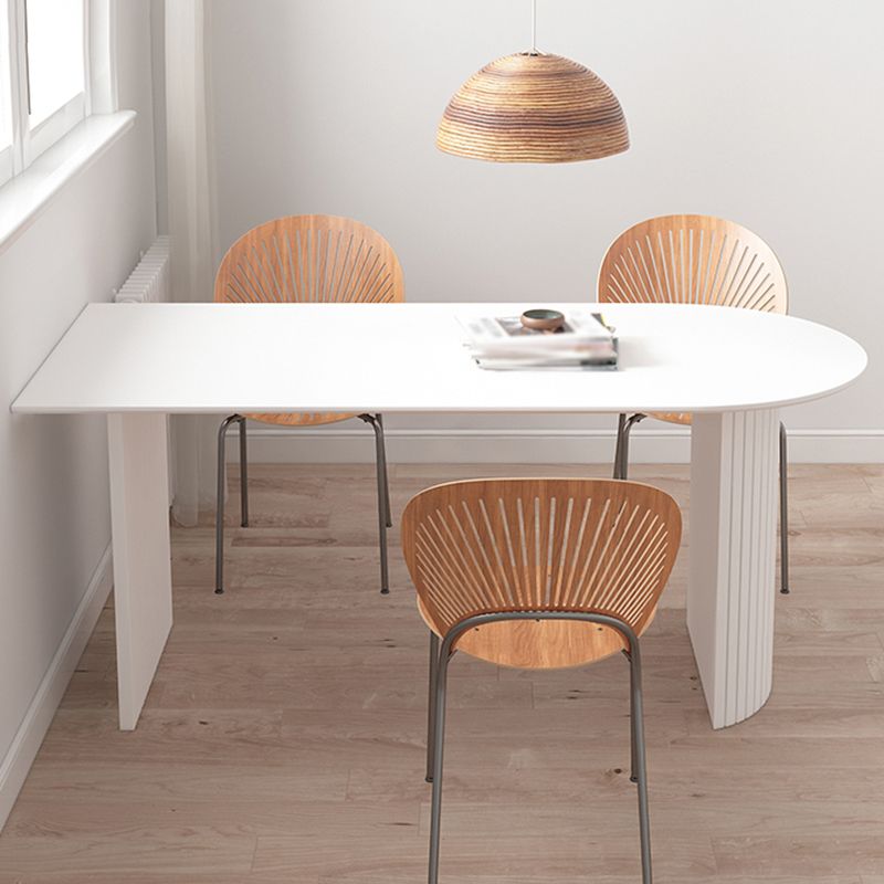 Contemporary Dining Table Pine Solid Wood Table with Double Pedestal for Home Kitchen Dinner Clearhalo ' dining_table' 'Dining Tables & Seating' 'Dining Tables' 'furn' 'furn_dining_table' 'Furniture' 'furniture_dining_table' 'Kitchen & Dining Furniture' 'kitchen&dining_furn' 'kitchen' 'kitchen_dining_table' 1200x1200_ec7ecefd-7ff0-4a34-a51f-bfcf25184ee6