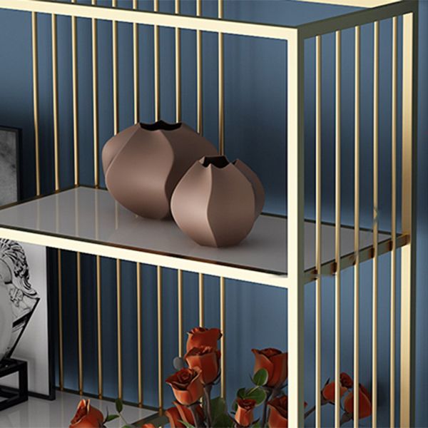 Open Vertical Etagere Bookshelf White Manufactured Wood Shelf Iron Frame Bookshelf Clearhalo 'Bookcases' 'furn' 'furn_bookcases' 'Furniture' 'furniture_bookcases' 'kitchen' 'kitchen_bookcases' 'Living Room Furniture' 'Office Furniture' 1200x1200_ec7ef18c-12b3-40be-8dc4-a19d1fe69a05