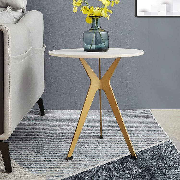 20" Tall Modern Marble Table Top End Table With Three Metal Legs Clearhalo 'Coffee & Accent Tables' 'End & Side Tables' 'end_side_table' 'end_side_tables' 'furn' 'furn_end_side_tables' 'Furniture' 'furniture_end_side_table' 'Living Room Furniture' 1200x1200_ec7f1297-a200-4932-ba6f-a36ea3f315c8