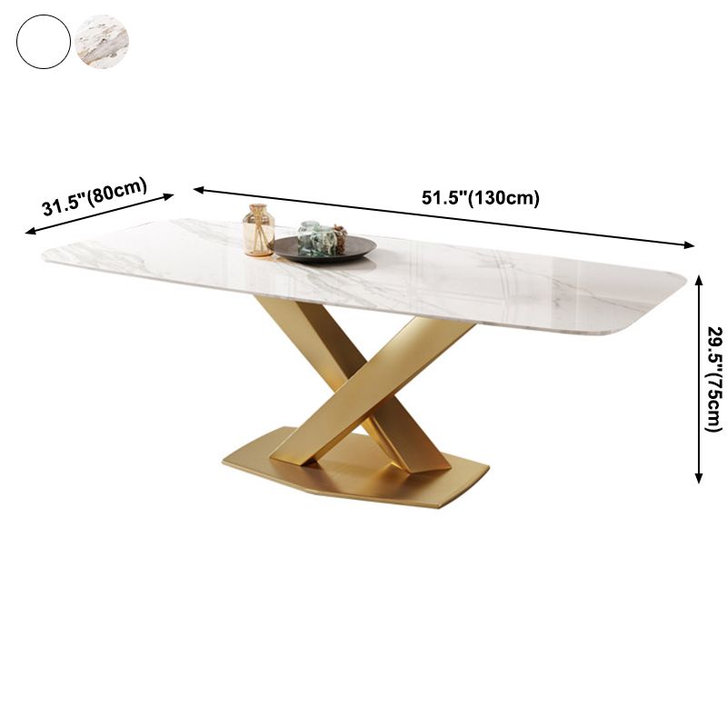 Traditional Luxury Style Dining Table White Rectangle Sintered Stone Table Clearhalo ' dining_table' 'Dining Tables & Seating' 'Dining Tables' 'furn' 'furn_dining_table' 'Furniture' 'furniture_dining_table' 'Kitchen & Dining Furniture' 'kitchen&dining_furn' 'kitchen' 'kitchen_dining_table' 1200x1200_ec805d18-d921-4455-b0bc-7d65e55ab7c0