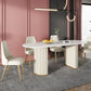 Oval Double Pedestal Luxury Dining Table Sintered Stone White Fixed Table for Restaurant Clearhalo ' dining_table' 'Dining Tables & Seating' 'Dining Tables' 'furn' 'furn_dining_table' 'Furniture' 'furniture_dining_table' 'Kitchen & Dining Furniture' 'kitchen&dining_furn' 'kitchen' 'kitchen_dining_table' 1200x1200_ec844339-d845-4c8a-89f3-a8fcffe731ec