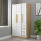 Wooden Wardrobe Cabinet Traditional Style Wardrobe for Bedroom