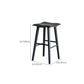 Solid Wood Dining Stools Black Armless Bar Stools with Footrest Clearhalo 'Bar Furniture' 'Bar Stools' 'bar_stools' 'furn' 'furn_bar_stools' 'Furniture' 'Kitchen & Dining Furniture' 1200x1200_ec84bd71-b6d4-4d7f-bf30-4982b4a9c56e