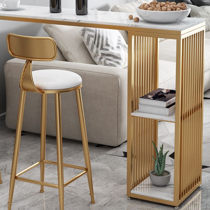 Industrielles 1/3-teiliges Bartisch-Set, rechteckiger Steintisch für Wohnzimmer