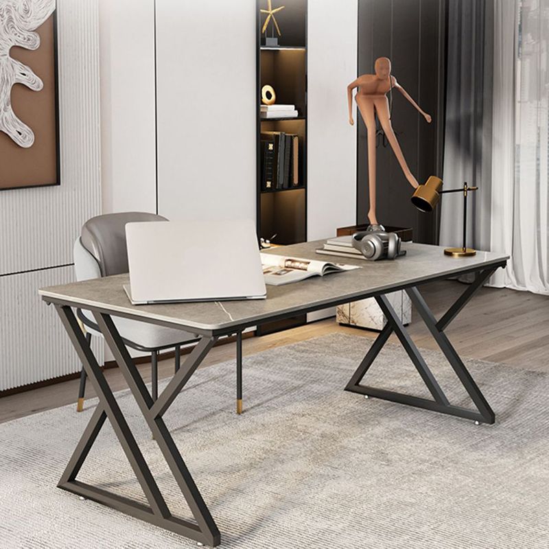 Scrivania per computer industriale camera da letto in pietra scrivania con gambe