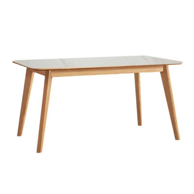 Modern Style Dinette Set 1/5 Pcs Rectangle Solid Wood Dinette Table with Dining Chair Clearhalo 'Dining Room Sets' 'Dining Tables & Seating' 'dining_room_set' 'furn' 'furn_dining_room_set' 'Furniture' 'Kitchen & Dining Furniture' 1200x1200_ec867ecf-919c-4404-aa9b-0625269c7e8b