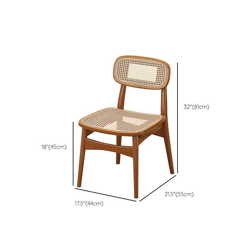 Moderne eetgelegenheid 1/5/7 PCS Massief houten eettafel en stoelen in bruin