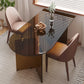Mesa sin simplicidad de forma libre de mesa endurecida de doble pedestal mesa de comedor