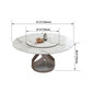 Glam Sintered Stone White Table Round Shape Standard Dining Table for Kitchen Clearhalo ' dining_table' 'Dining Tables & Seating' 'Dining Tables' 'furn' 'furn_dining_table' 'Furniture' 'furniture_dining_table' 'Kitchen & Dining Furniture' 'kitchen&dining_furn' 'kitchen' 'kitchen_dining_table' 1200x1200_ec8bdb4c-98a3-48bd-9d1f-0cb41873ed85