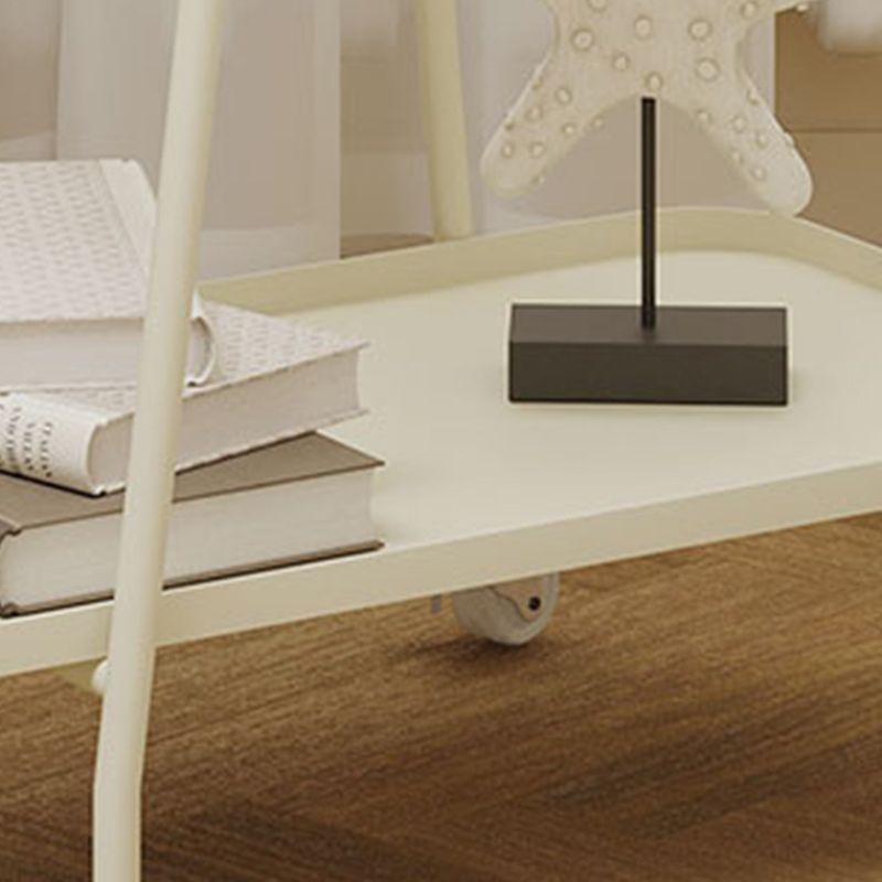 22"H Contemporary Corner Table Metal Double Tier Accent Side Table Clearhalo 'Coffee & Accent Tables' 'End & Side Tables' 'end_side_tables' 'furn' 'furn_end_side_tables' 'Furniture' 'Living Room Furniture' 1200x1200_ec8ed513-eb9a-4c00-b9a2-aa675022dcb5