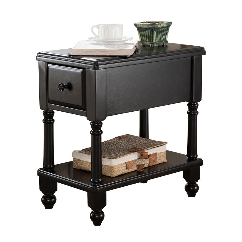 Mesa lateral rectangular modernista Madera maciza 4 patas Table final