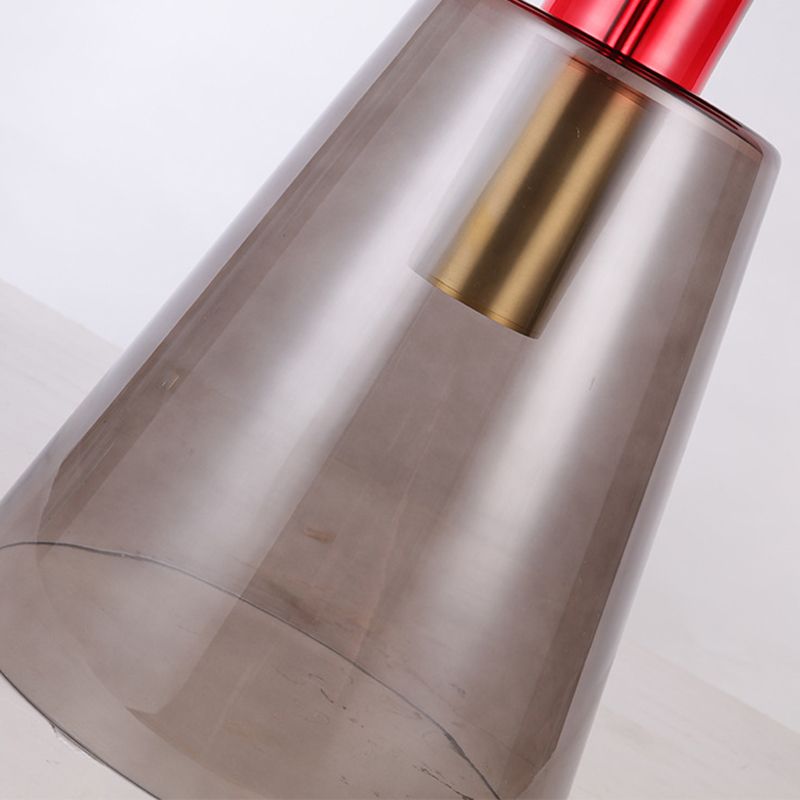 モダンな丸いガラス上部面表19.68 "背の高い台座の端テーブル