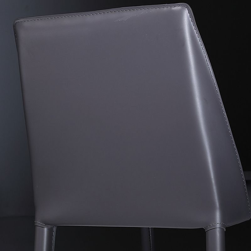 Faux Leather Indoor Upholstered Dining Chair Matte Finish Solid Back Side Chair Clearhalo 'Dining Chairs' 'Dining Tables & Seating' 'dining_chair' 'furn' 'furn_dining_chair' 'Furniture' 'furniture_dining_chair' 'Kitchen & Dining Furniture' 1200x1200_ec914e85-4da9-4bdf-b5c5-8a309c0a90bc