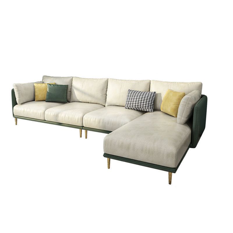 Cushion Back Slipcovered Furniture Sectionals Faux Leather Sofa Clearhalo 'furn' 'furn_sectionals' 'Furniture' 'furniture_sectionals' 'kitchen' 'kitchen_sectionals' 'Living Room Furniture' 'Sectionals' 1200x1200_ec916358-4109-490f-96ac-b88acc7afe3b
