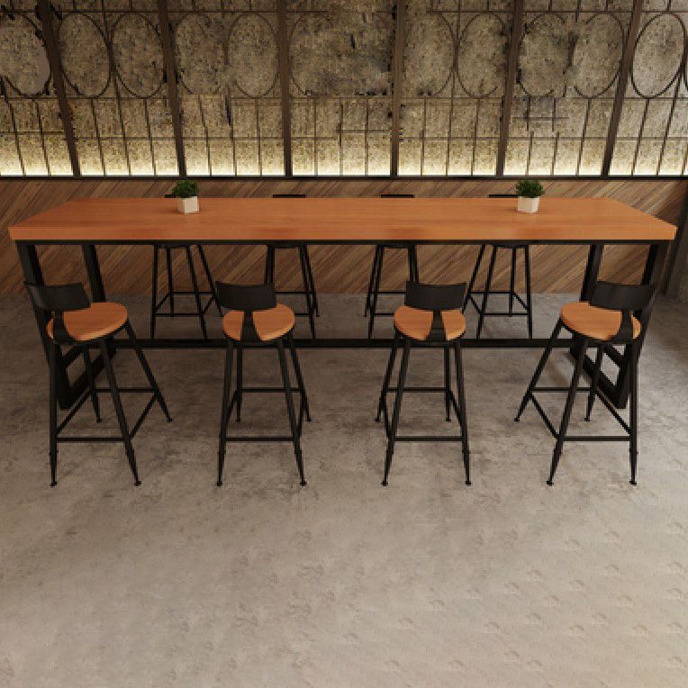 Mesa de bar superior de madera, mesa de bar moderna para cocina, sala de estar, sala de café