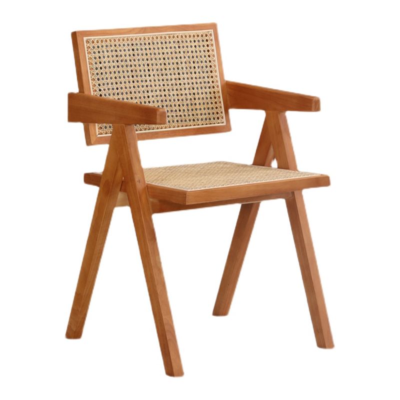 Modern Kitchen Opening Back Dining Arm Chair Solid Wood Dining Arm Chair Clearhalo ' kitchen&dining_furn' 'Dining Chairs' 'Dining Tables & Seating' 'dining_chair' 'furn' 'furn_dining_chair' 'Furniture' 'furniture_dining_chair' 'Kitchen & Dining Furniture' 'kitchen' 1200x1200_ec92a301-1dbd-44a5-862a-ccc57db2b533