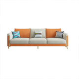 Glam Smoking -Armsofa Flecken echtes Ledersofa mit Kissen