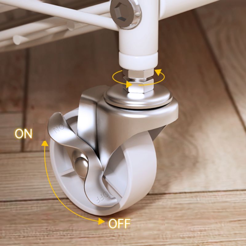 Contemporary Metal Bookcase Standard Closed Back Bookshelf with Shelves