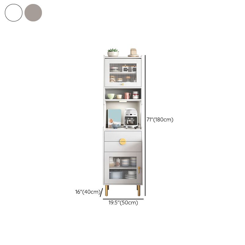 Modern Dining Hutch Glass Doors Wood Hutch Buffet with Drawers for Living Room Clearhalo 'Display & China Cabinets' 'display_china_cabinets' 'furn' 'furn_display_china_cabinets' 'Furniture' 'Kitchen & Dining Furniture' 1200x1200_ec936d92-ba4f-43ef-8d46-5ba3cedbaa16