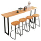 Modern 1/4/5 Pieces Wood Bar Table Set Rectangle Bar Table with High Stools for Kitchen Clearhalo 'Bar Furniture' 'furn' 'furn_home_bar_bar_sets' 'Furniture' 'Home Bars & Bar Sets' 'home_bar_bar_sets' 'Kitchen & Dining Furniture' 1200x1200_ec93e975-4233-4aab-a862-795889f1d3a2