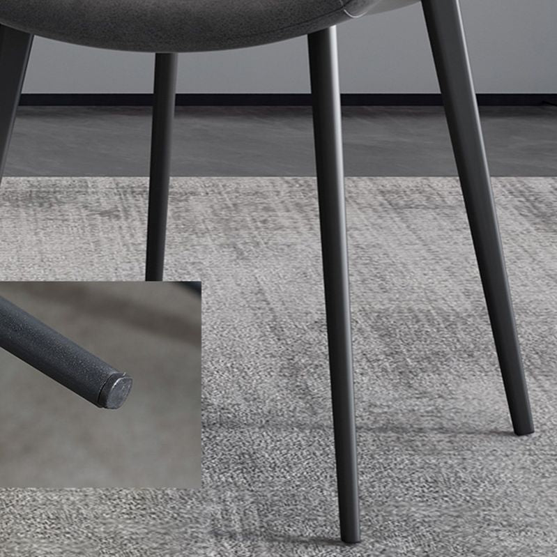 Modern Style Chair Dining Armless Chairs for Kitchen with Metal Legs Clearhalo 'Dining Chairs' 'Dining Tables & Seating' 'dining_chair' 'furn' 'furn_dining_chair' 'Furniture' 'furniture_dining_chair' 'Kitchen & Dining Furniture' 1200x1200_ec944f7f-b8d7-49ca-bda2-05692c17eb81