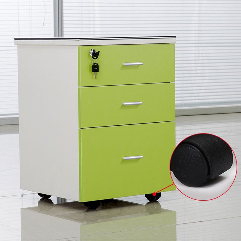 Modern Cabinet Wood with Locking Drawers Filing Cabinet on Castors Clearhalo 'Filing Cabinets' 'filling_cabinets' 'furn' 'furn_filling_cabinets' 'Furniture' 'Office Furniture' 1200x1200_ec9805a4-56a0-45f8-9480-9114a95f6665
