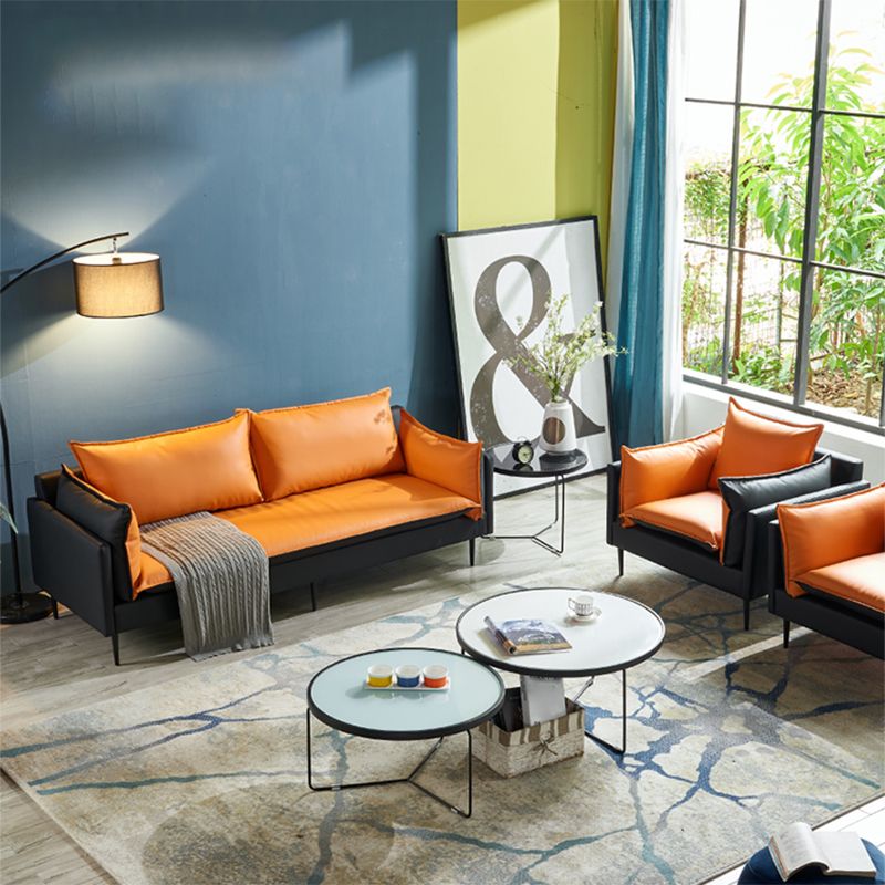 SOFA DI CITTURA FUCCHIO 33,46 "D X 33.46" di divano a braccio quadrato per soggiorno