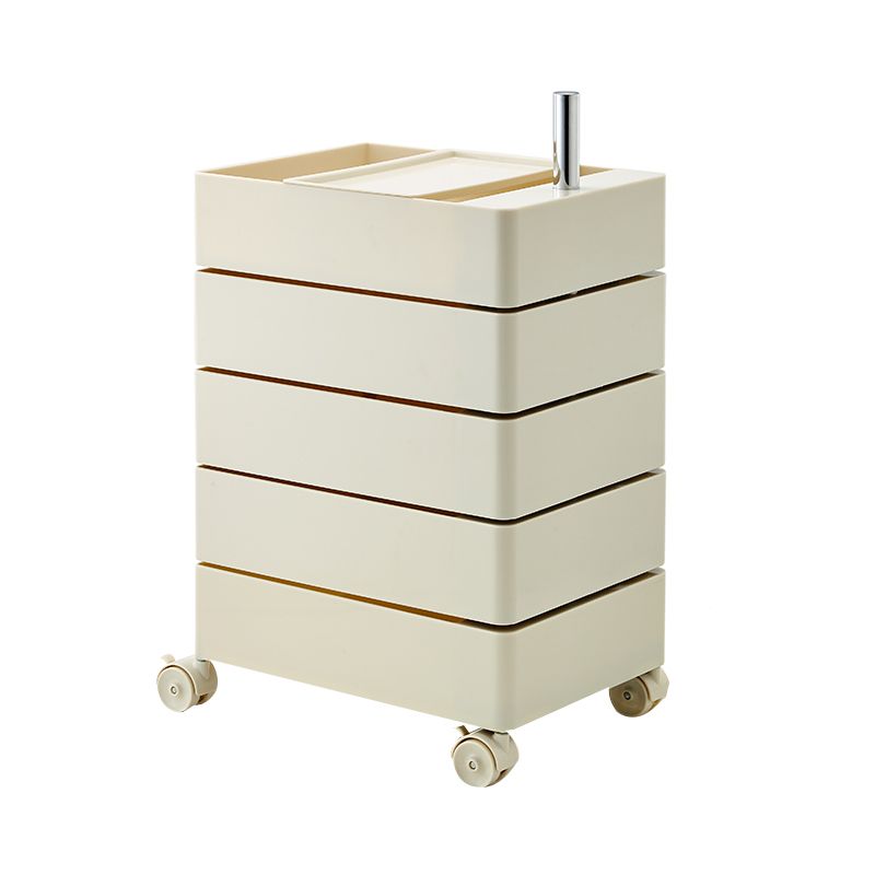 12,5 "W x 24" H moderno comodino di accento di plastica comodino per soggiorno