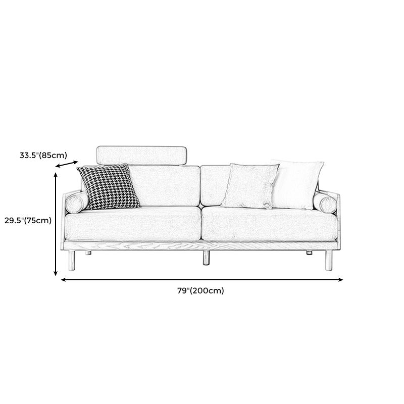 Ultra-Modern Linen Square Arm Sofa with Loose Back for Apartment and Living Room Clearhalo 'furn' 'furn_sofas' 'Furniture' 'furniture_sofas' 'kitchen' 'kitchen_sofas' 'Living Room Furniture' 'Sofa' 'sofas' 1200x1200_ec9ab9c7-9a1e-491e-a1b6-4bac2683085a