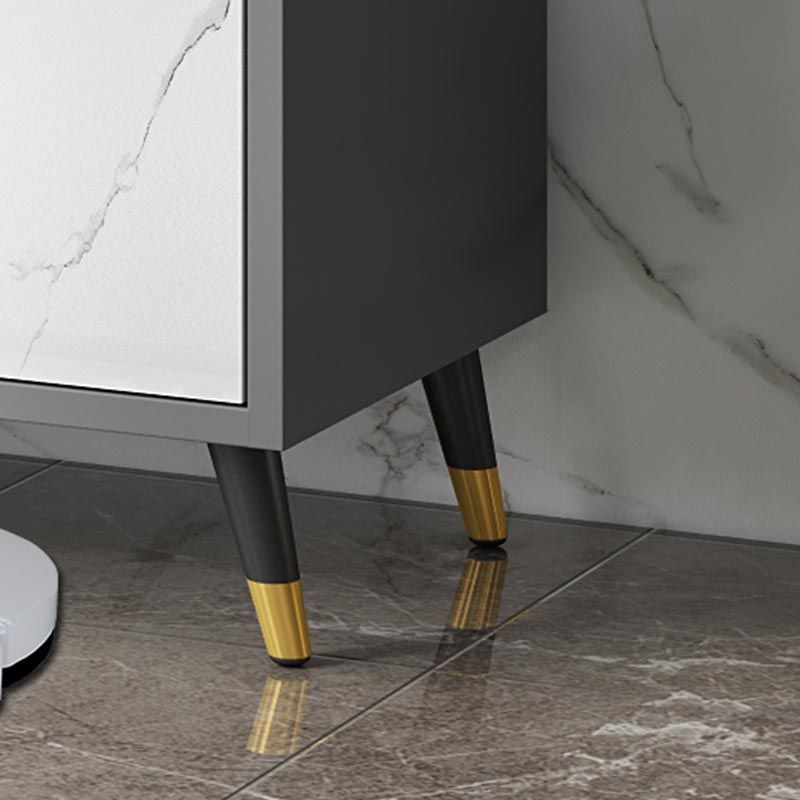 Server in stile glam sinterizzato in pietra server con porta e cassetto per l'uso domestico