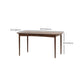 Industrial Rectangle Home Fixed Table Solid Wood Dining Room Desk