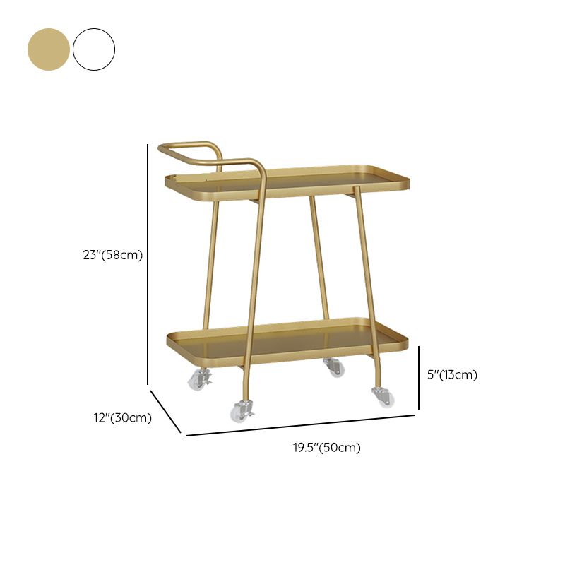 22"H Contemporary Corner Table Metal Double Tier Accent Side Table Clearhalo 'Coffee & Accent Tables' 'End & Side Tables' 'end_side_tables' 'furn' 'furn_end_side_tables' 'Furniture' 'Living Room Furniture' 1200x1200_eca0470e-3707-47d0-bb3e-86ea88267348