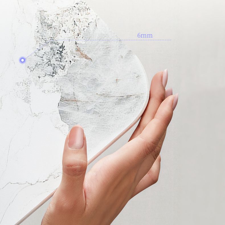 Hochglänzender weißer Stein -Esstisch Set für das Haus 02.01.5.