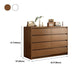 16" D Storage Chest Modern Wood Storage Chest in White and Brown
