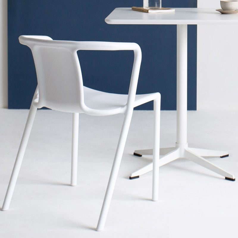 Contemporary Style Chair Dining Armless Plastic Chairs for Kitchen Clearhalo 'Dining Chairs' 'Dining Tables & Seating' 'dining_chair' 'Furniture' 'furniture_dining_chair' 'Kitchen & Dining Furniture' 1200x1200_eca217ab-72b4-43d1-be32-3077e76f1f4b