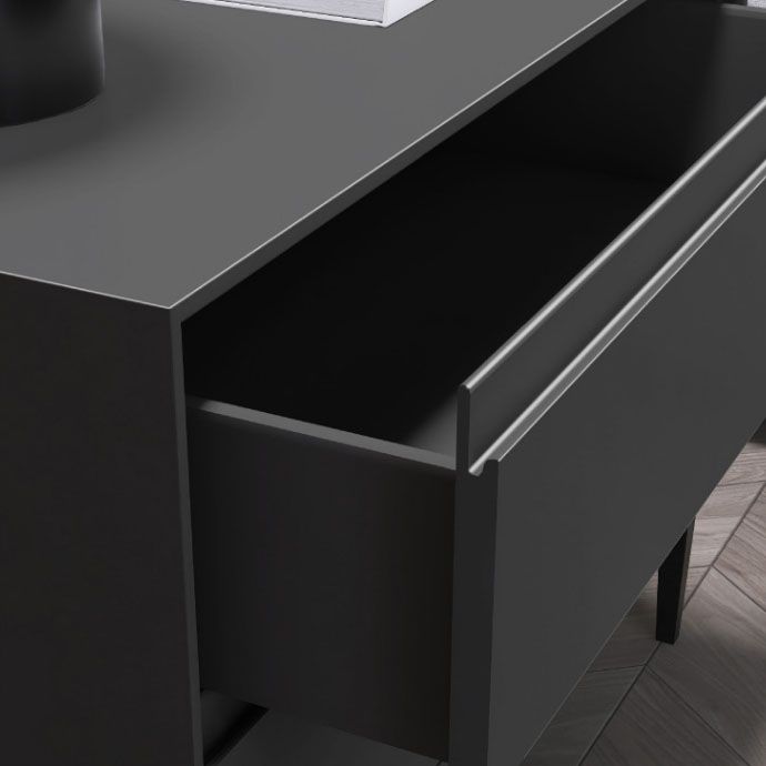 Houten nachtkast eigentijds bed nachtkastje met laden