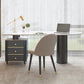 Glam voetstuk Writing Desk White 3 Lads Office Desk met metalen benen