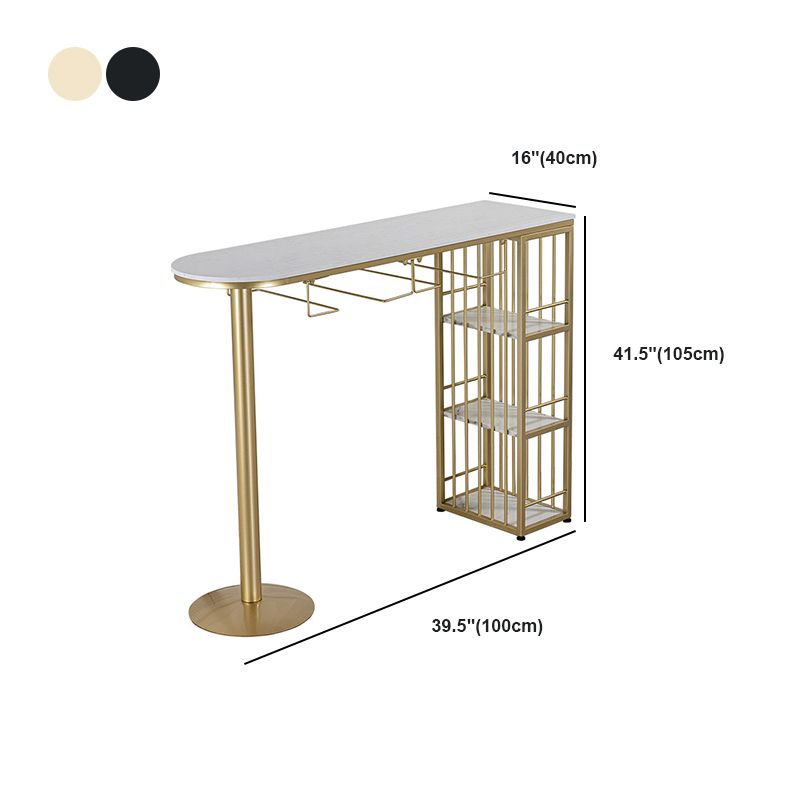 Glam Style Bar Table 1/3 Pieces Faux Marble Counter Table with Upholstered Stools Clearhalo 'Bar Furniture' 'furn' 'furn_home_bar_bar_sets' 'Furniture' 'Home Bars & Bar Sets' 'home_bar_bar_sets' 'Kitchen & Dining Furniture' 1200x1200_eca3e66e-e560-4bed-aa27-e573ecacdae1