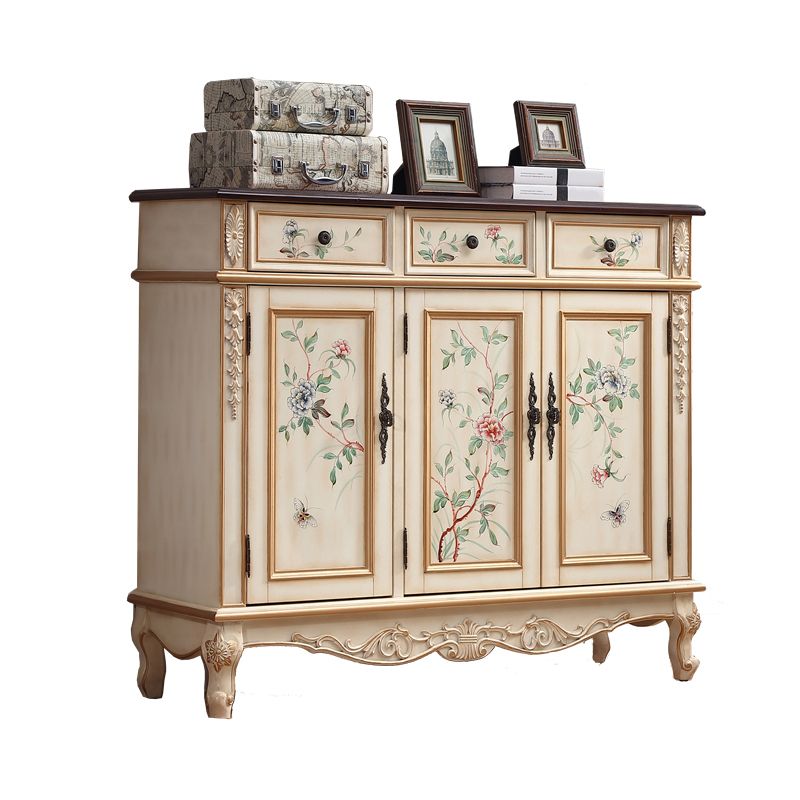 Industrial Cabriole Legs Accent Cabinet Solid Wood Storage Cabinet Clearhalo 'Cabinets & Chests' 'cabinets_chests' 'furn' 'furn_cabinets_chests' 'Furniture' 'Living Room Furniture' 1200x1200_eca61484-a0e5-4403-a820-28f0ba83b73e